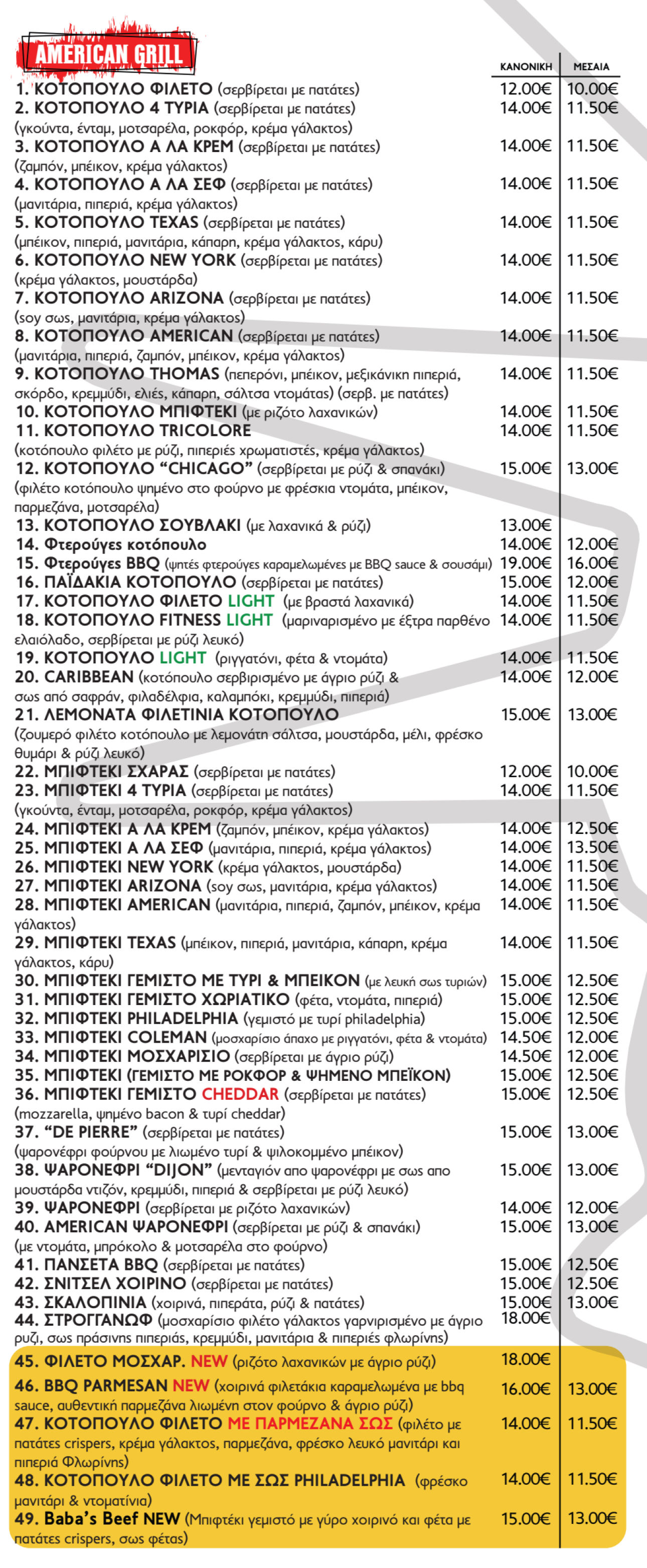 Κατάλογος Grill