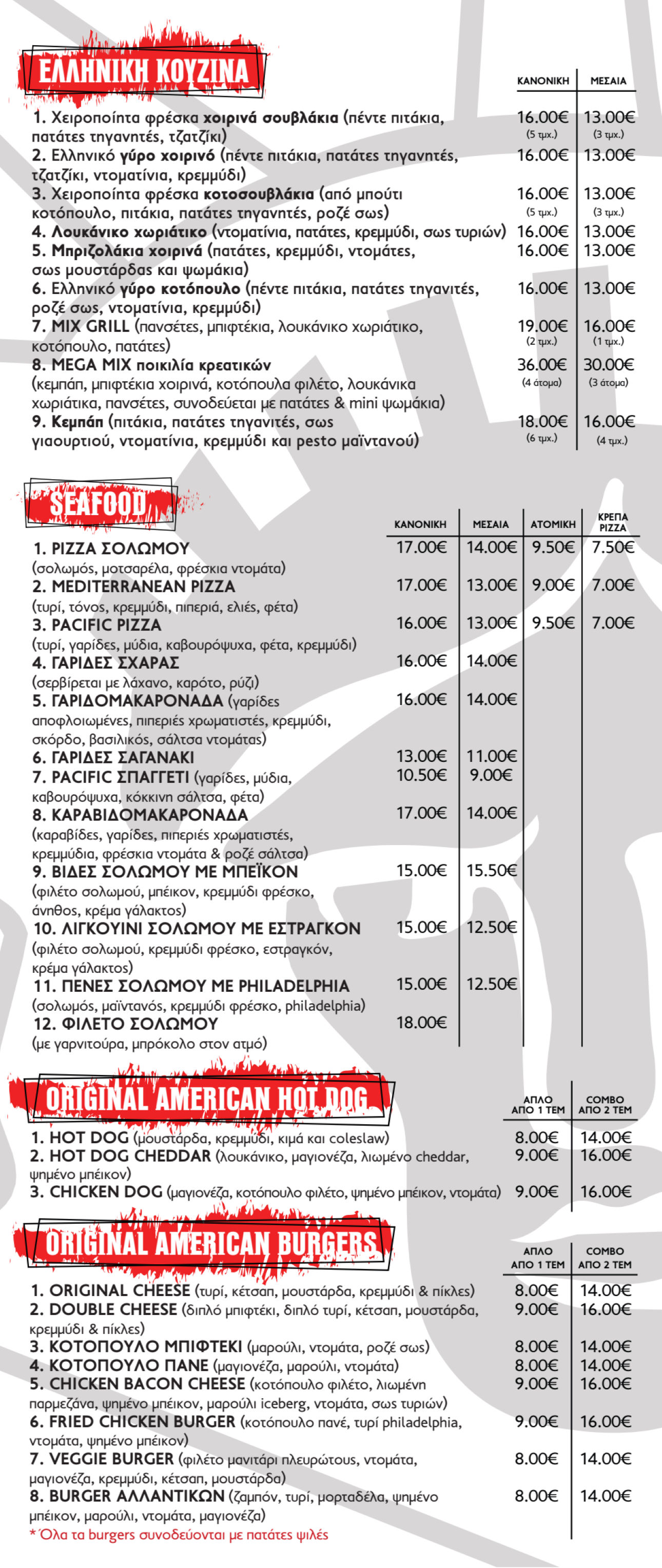 Κατάλογος Ελληνική Κουζίνα