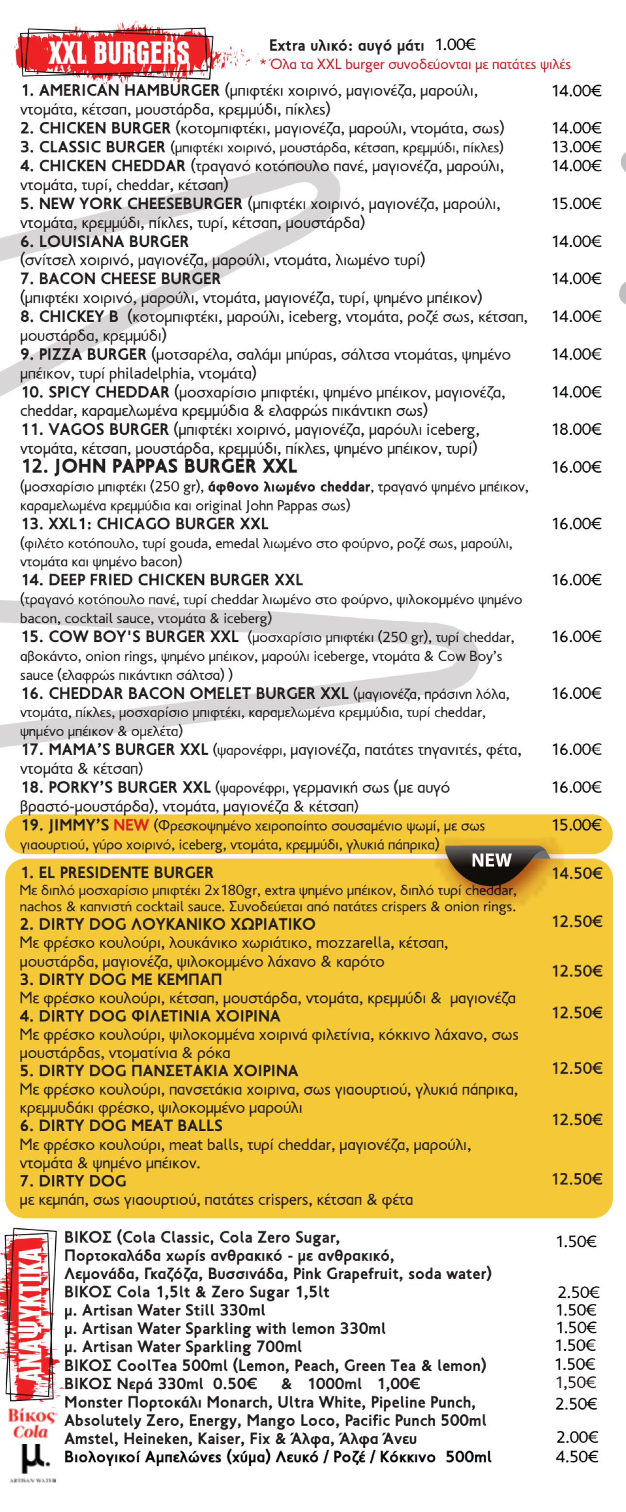 Κατάλογος Burgers